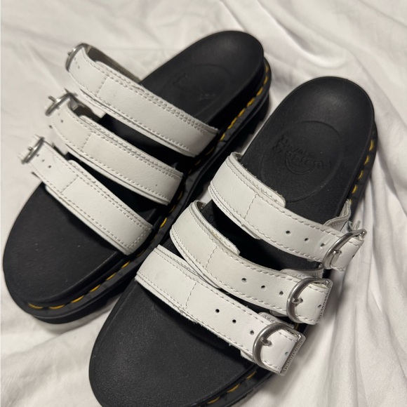 white dr. marten platform sandals - Picture 2 of 2